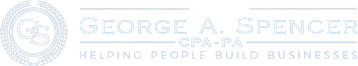 A green background with the words george allen and company people written in white.